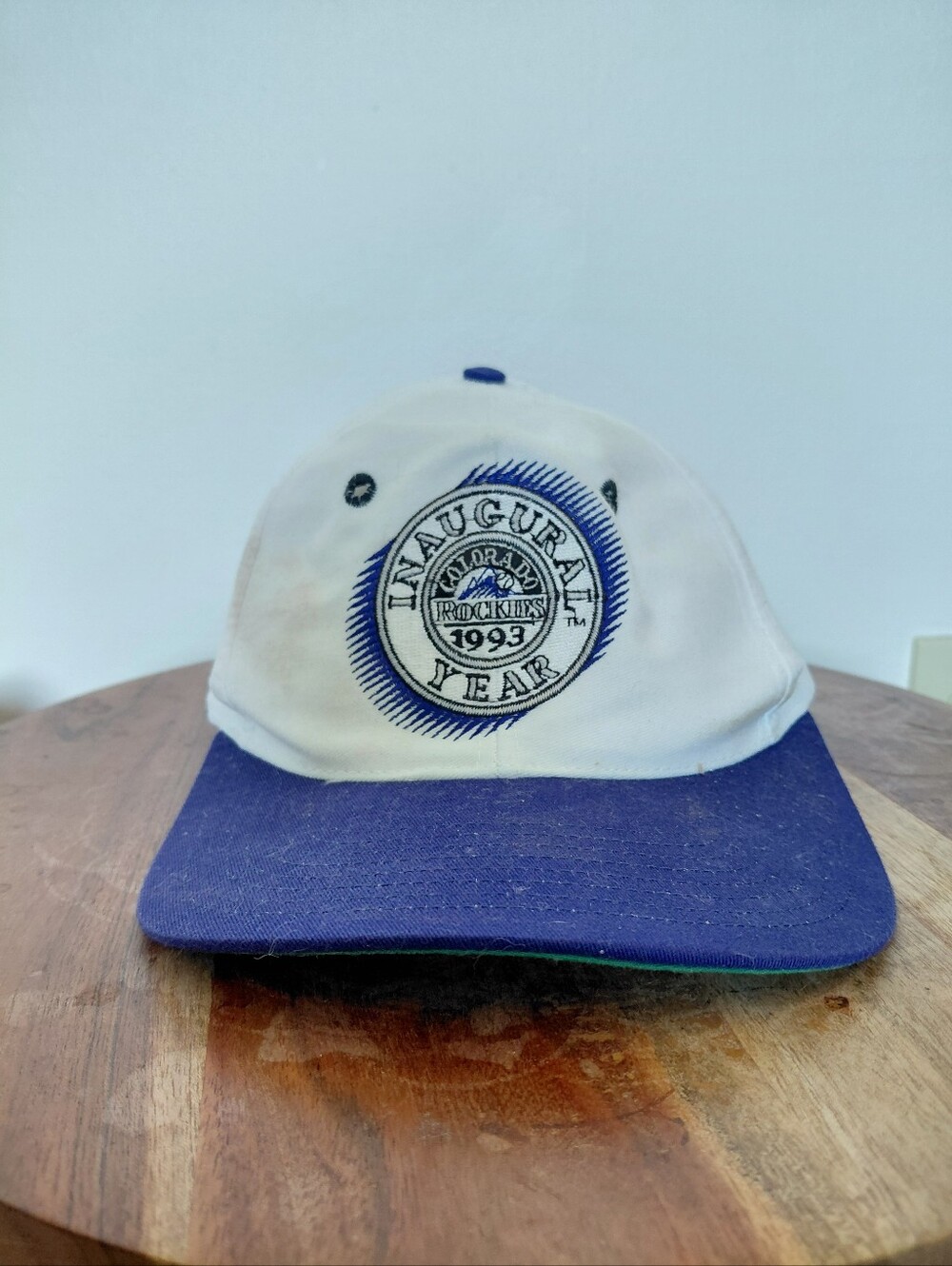 VINTAGE The Game x MLB Colorado Rockies 1993 Inaugural Year Baseball White & Pur